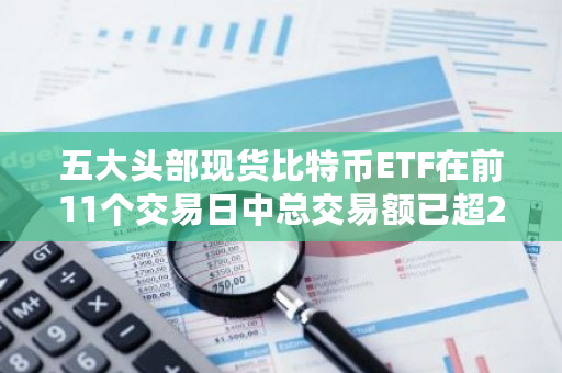 五大头部现货比特币ETF在前11个交易日中总交易额已超236亿美元