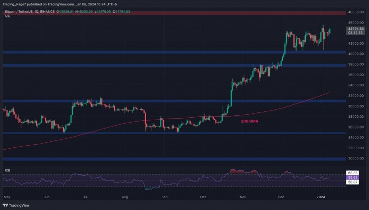 继飙升至 4.6 万美元之后,比特币是否即将迎来大规模反弹?(BTC价格分析)