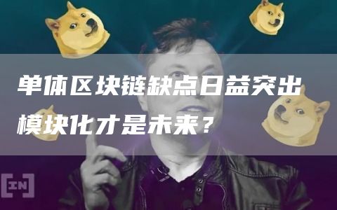 单体区块链缺点日益突出 模块化才是未来?