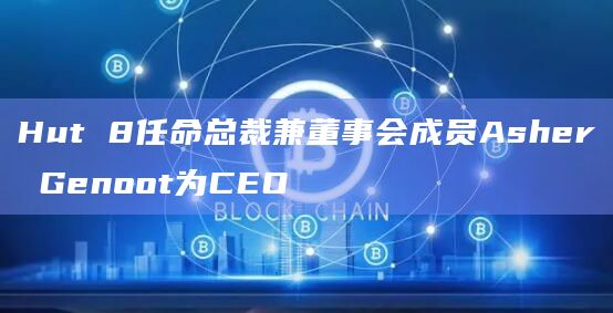 Hut 8任命总裁兼董事会成员Asher Genoot为CEO