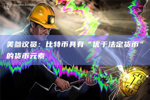 美参议员：比特币具有“优于法定货币”的货币元素