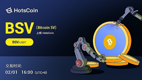 比特币 SV(Bitcoin SV)已经在HotsCoin上线