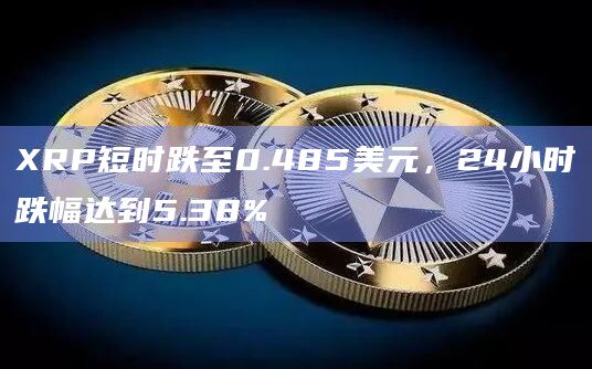 XRP短时跌至0.485美元，24小时跌幅达到5.38%
