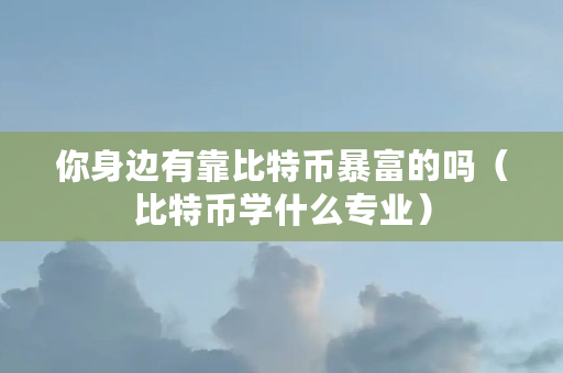 你身边有靠比特币暴富的吗（比特币学什么专业）