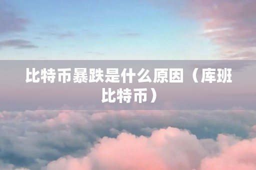 比特币暴跌是什么原因(库班比特币)