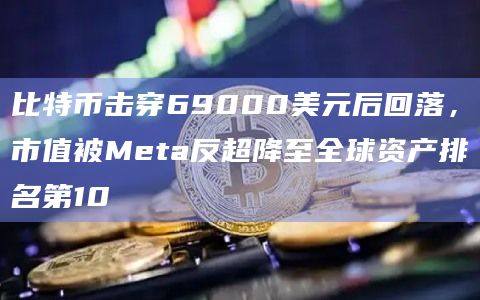 比特币击穿69000美元后回落，市值被Meta反超降至全球资产排名第10