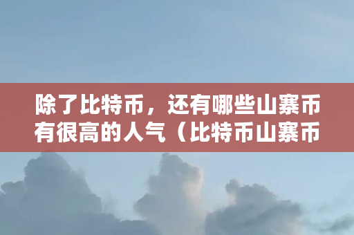 除了比特币，还有哪些山寨币有很高的人气（比特币山寨币有哪些）