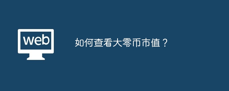 如何查看大零币市值？