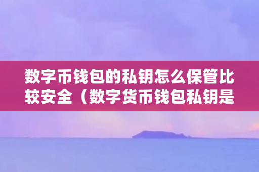 数字币钱包的私钥怎么保管比较安全（数字货币钱包私钥是什么）