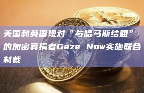 美国和英国现对“与哈马斯结盟”的加密募捐者Gaza Now实施联合制裁