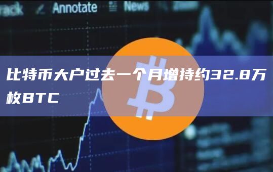 比特币大户过去一个月增持约32.8万枚BTC