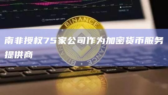 南非授权75家公司作为加密货币服务提供商