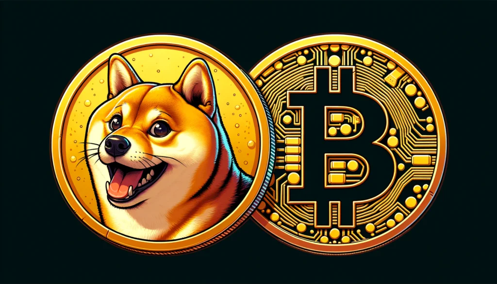 Dogecoin (DOGE) and Bitcoin (BTC)