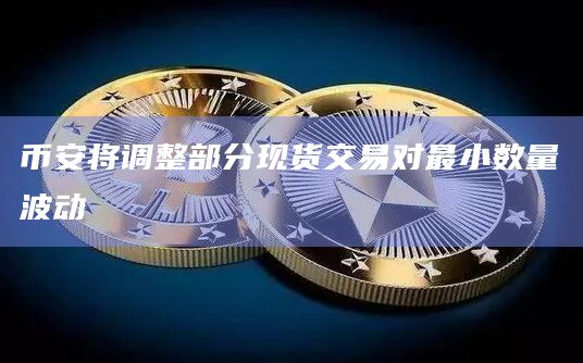 币安将调整部分现货交易对最小数量波动