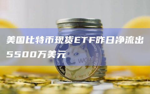 美国比特币现货ETF昨日净流出5500万美元