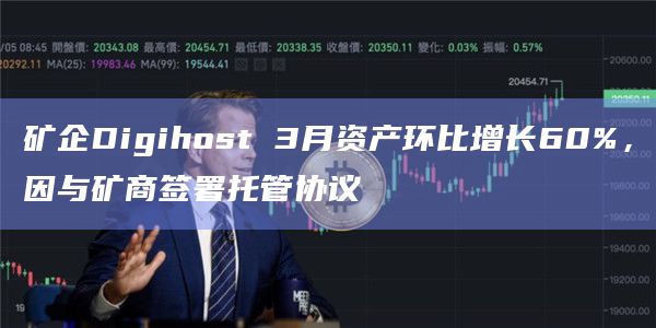 矿企Digihost 3月资产环比增长60%，因与矿商签署托管协议