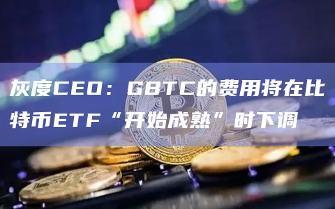 灰度CEO：GBTC的费用将在比特币ETF“开始成熟”时下调