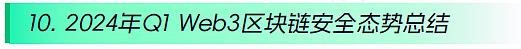 2024年Q1 Web3区块链安全态势、反洗钱分析回顾(一)
