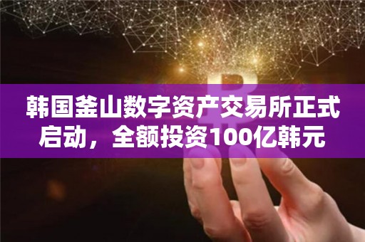 韩国釜山数字资产交易所正式启动,全额投资100亿韩元