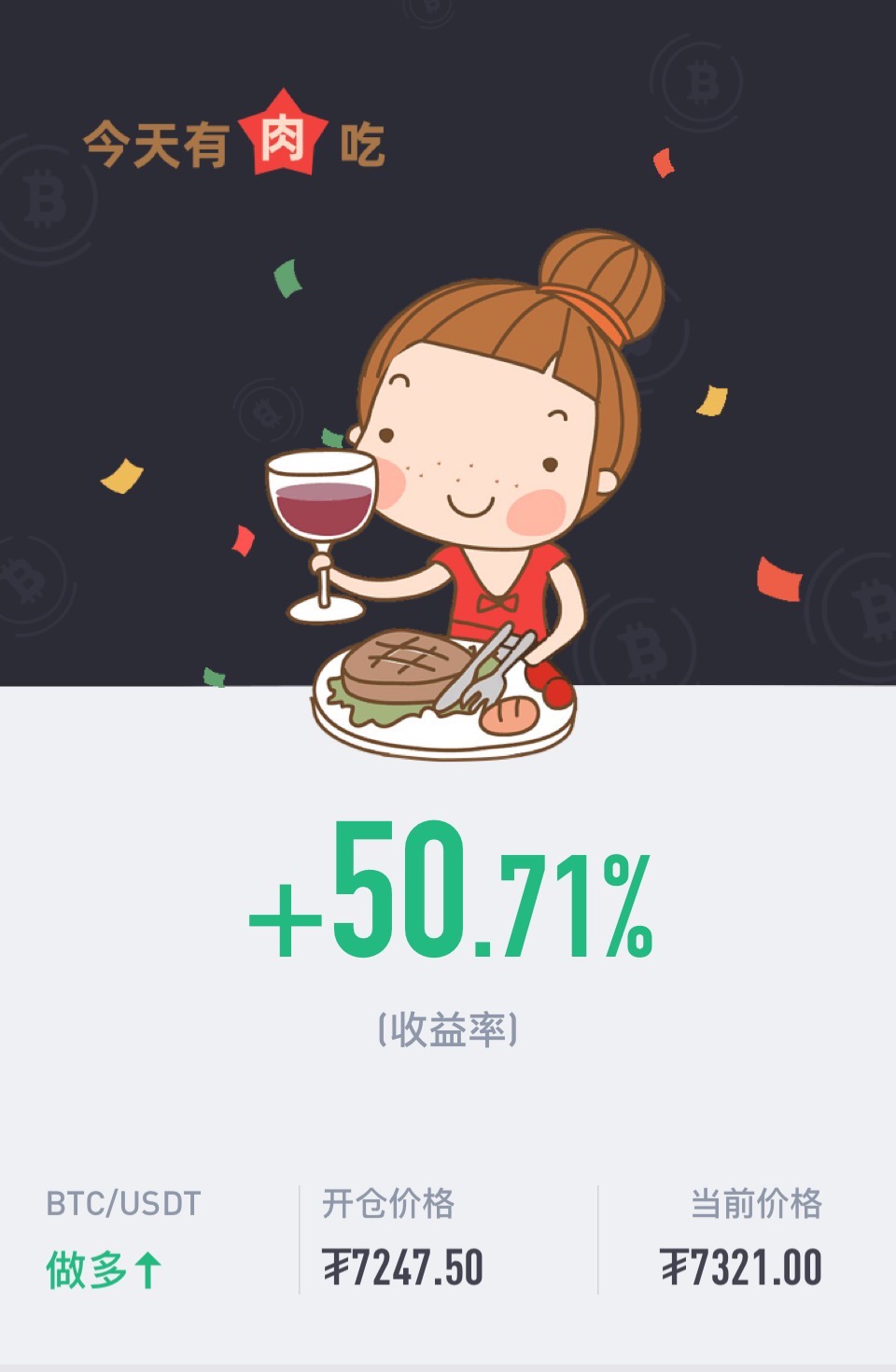 星悦论币:4.8BTC7200多单,短线注意稳健止盈100+2 星悦论币:4.8BTC7200多单,短线注意稳健止盈100+2