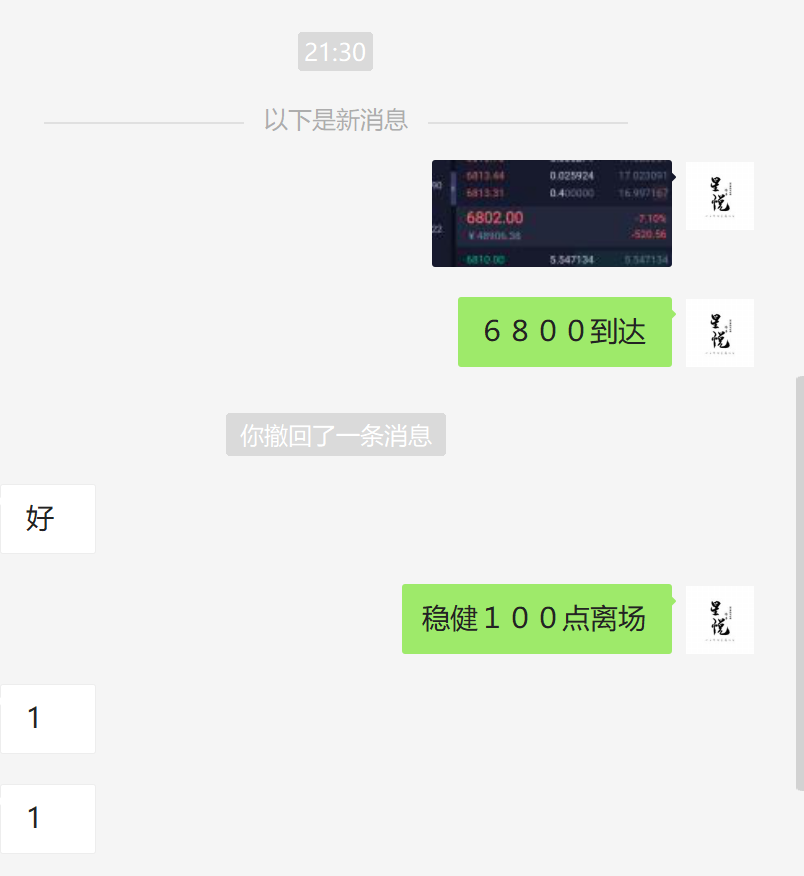 星悦论币：4.10BTC6900继续空，再拿百点利润 日内空稳健获利500+2