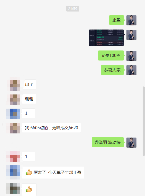 币特莱斯：晚间空单再次斩获100点利润1