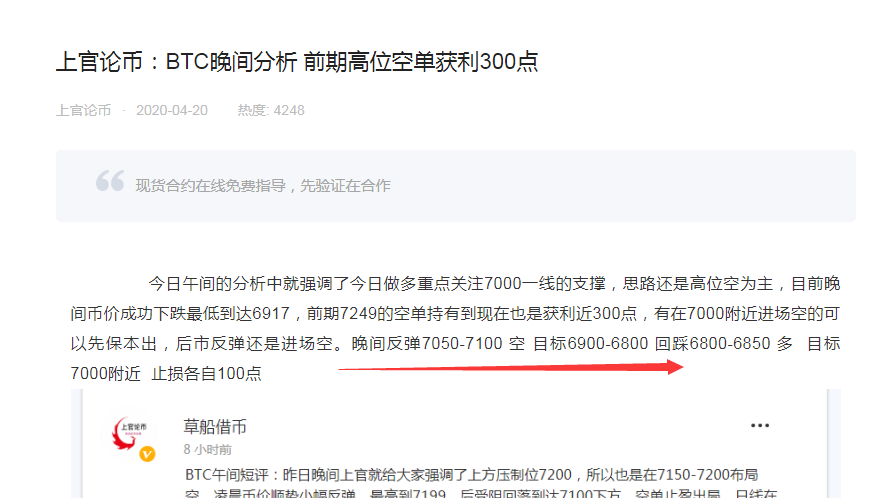 上官论币： 反弹就是空