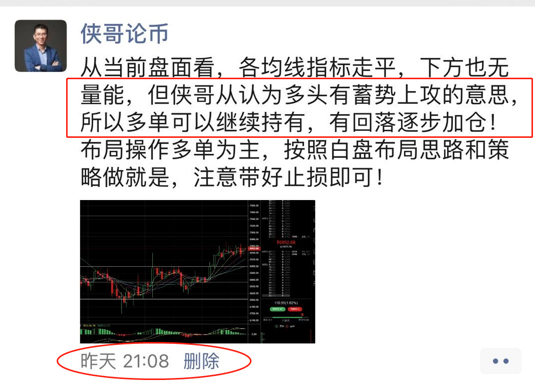侠哥论币:BTC 上行之路并未启 诱多一波空来袭 侠哥论币:BTC 上行之路并未启 诱多一波空来袭