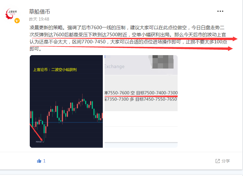 上官论币: BTC凌晨操作策略 低位多止盈150点 高位空获利200点 上官论币: BTC凌晨操作策略 低位多止盈150点 高位空获利200点