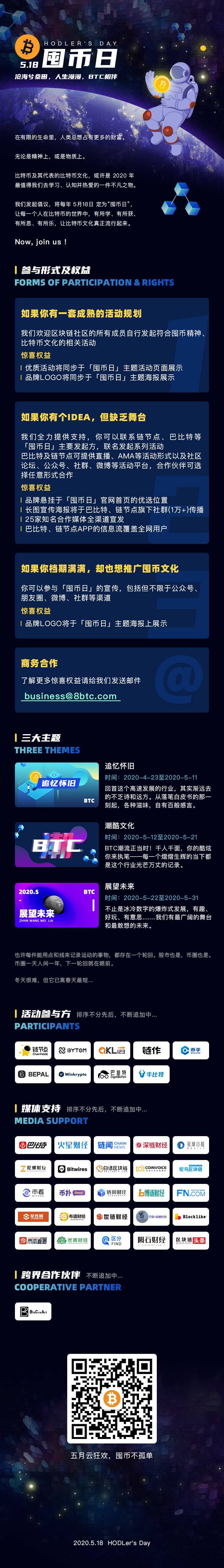 定了，“518囤币日”来了！囤币者，永不孤单！1