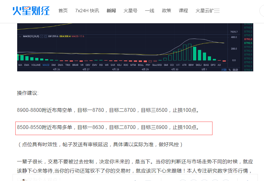 币圈白晓生：5.1比特币策略看涨盈利图