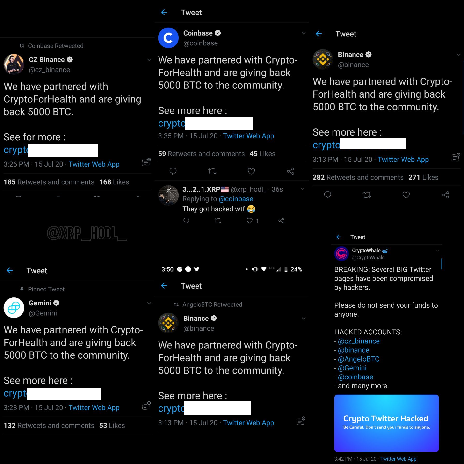 黑客大规模攻击twitter，疯狂抢夺BTC。苹果、亚马逊，甚至奥巴马都敢挑衅？3