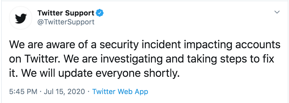 黑客大规模攻击twitter，疯狂抢夺BTC。苹果、亚马逊，甚至奥巴马都敢挑衅？10