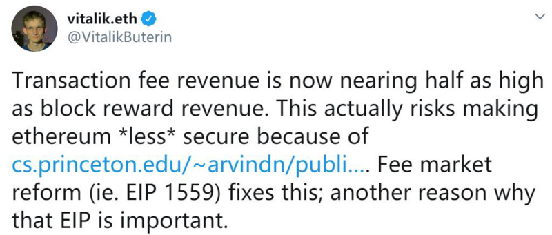 今天，我们建议累计服务费是比特币的两倍以上，说明以太坊仍被低估？2
