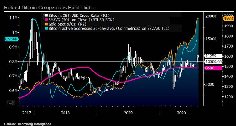 彭博社：比特币成为数字黄金，以太坊崛起，因为它是一种投机资产1
