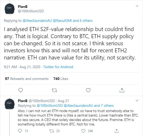 Plan B：以太坊的价值在于其效用而非稀缺性2