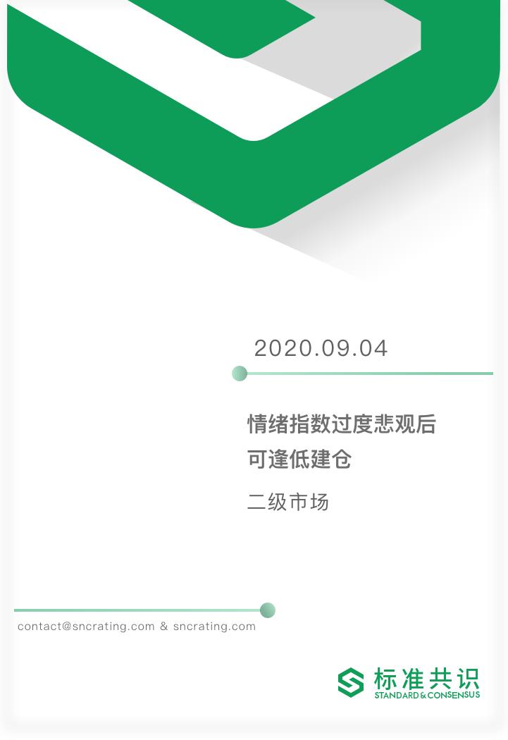 过度悲观的情绪指数可以低价建仓