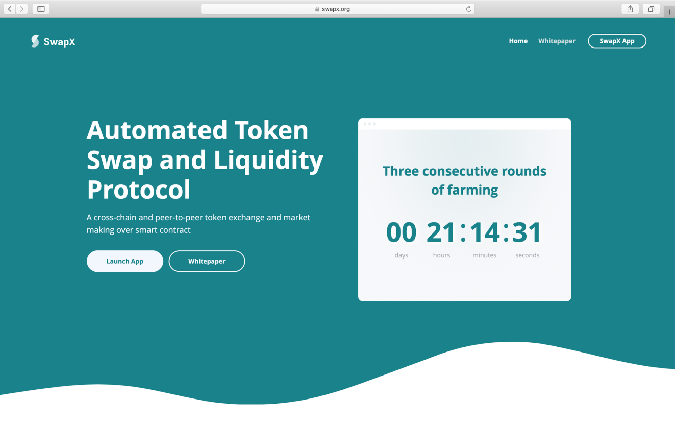 Swapx开始转移寿司掉期的流动性 Swapx开始转移寿司掉期的流动性