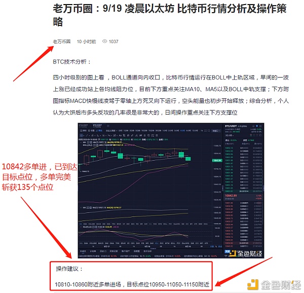 9/19完美双杀比特币获得135点以太坊收益4点止损导致完美盈利出局