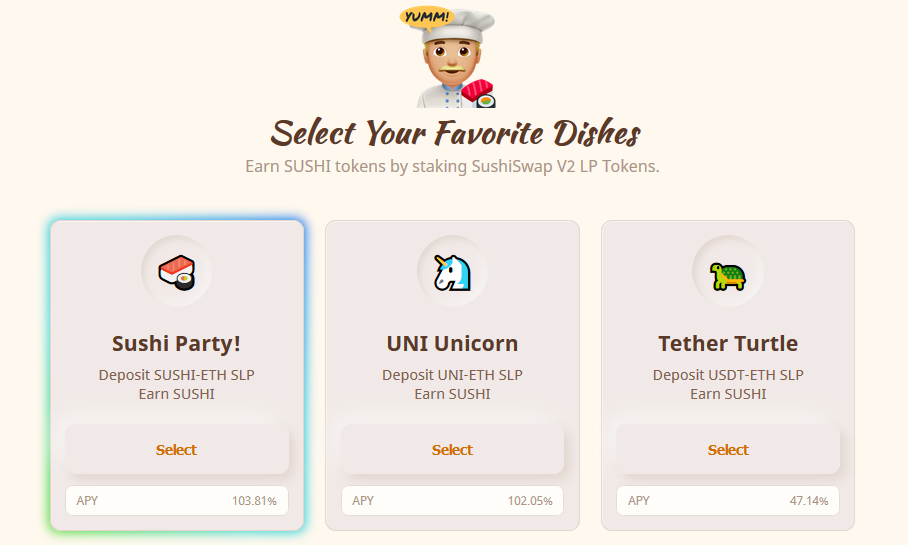 今天推荐的| defi热门采矿项目7