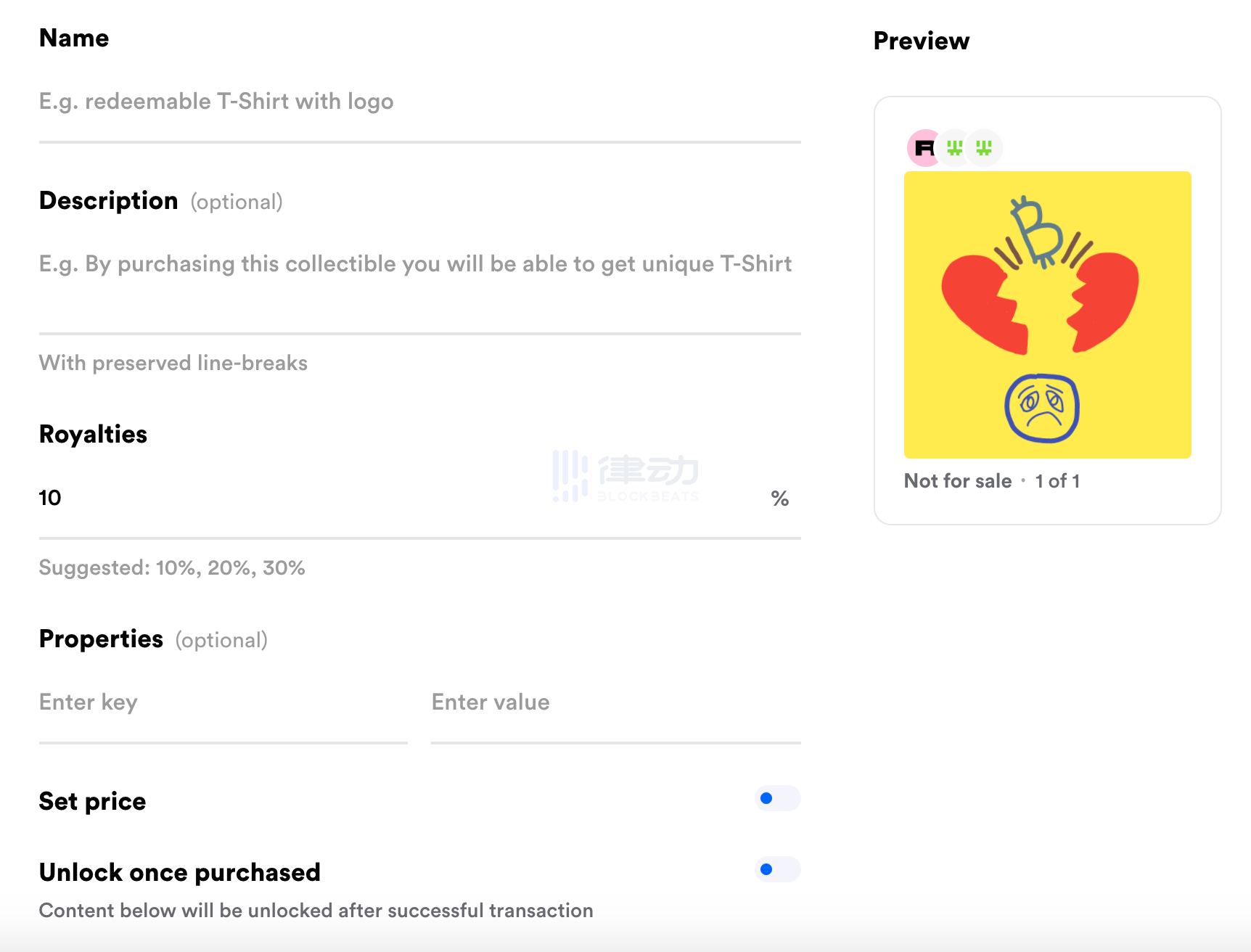 图片和文字说明：创建您的第一张NFT加密图片18