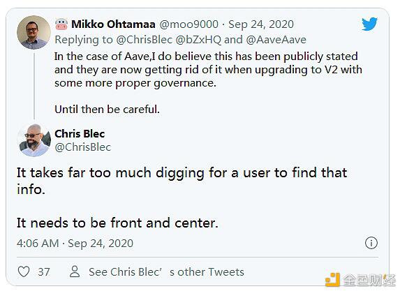 论defi协议的“上帝模式”管理权限2