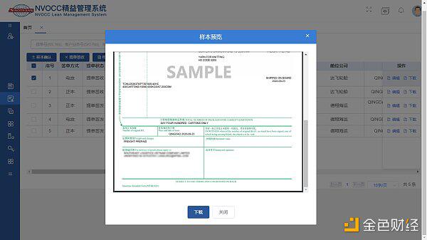 中外运发布首张内销提单区块链电子提单1