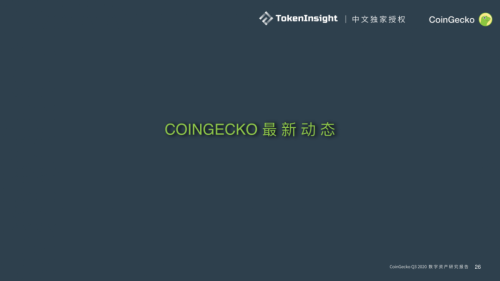 Coingecko 2020第三季度数字资产行业季度报告| tokeninsight中文独家授权24 Coingecko 2020第三季度数字资产行业季度报告| tokeninsight中文独家授权24