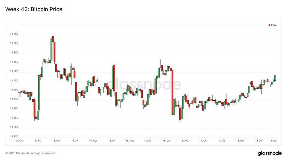 Glassnode：比特币一直处于长周期的上升通道，而数字阅读加密货币市场在过去一周的表现