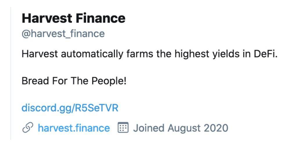 DFI旗下的嘉实金融（Harvest finance）项目给用户造成了超过2000万美元的损失，知名KOL提醒，该项目存在重大风险5