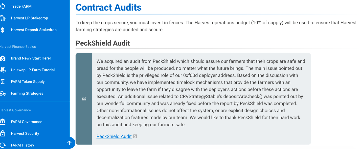 DFI旗下的嘉实金融（Harvest finance）项目给用户造成了超过2000万美元的损失，知名KOL提醒，该项目存在重大风险8