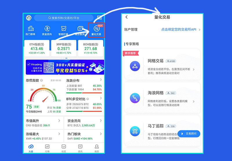 Sosob与vtrading达成战略合作,推出一键式人工智能量化交易1 Sosob与vtrading达成战略合作,推出一键式人工智能量化交易1