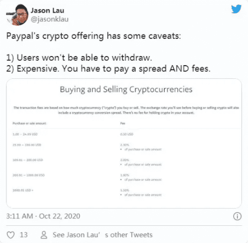 少数派观点：贝宝此举并非都是正面的1