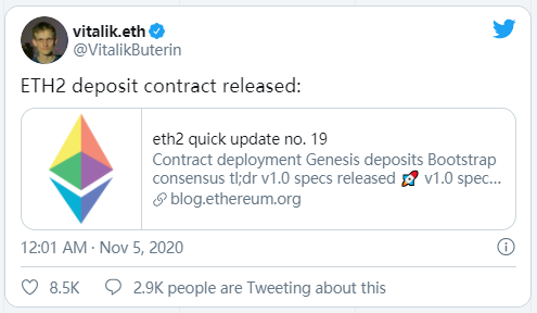 是的,以太坊2.0将于12月1日发布1 是的,以太坊2.0将于12月1日发布1